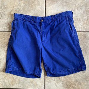 Vintage POLO By RALPH LAUREN Swimwear Drawstring Trunks Beach Blue Size 36
